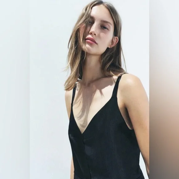 ZARA ~ Satin slip dress ZW COLLECTION - Picture 10 of 12